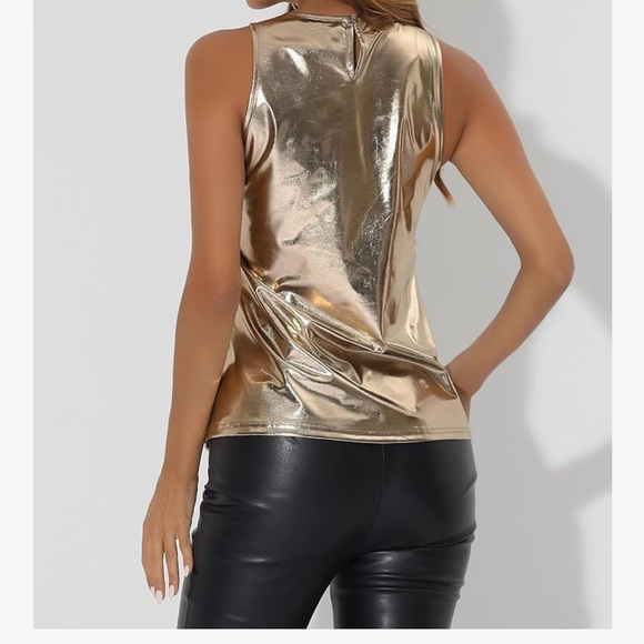 Metallic Gold Tank - Picture 2 of 5